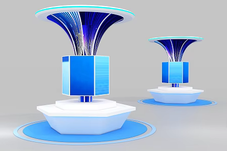 Modern Display Stand 3d model