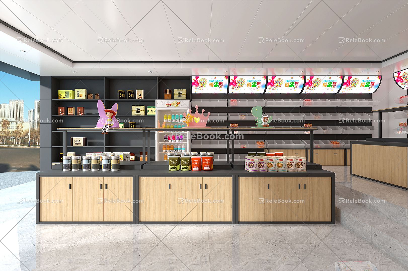 Modern Candy Store 3d model