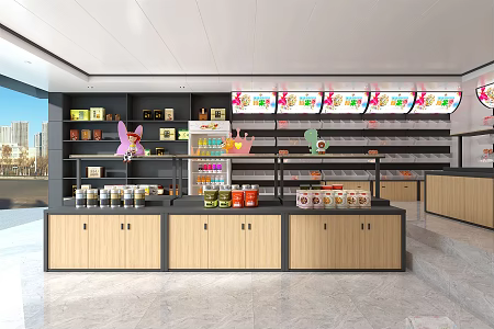 Modern Candy Store 3d model