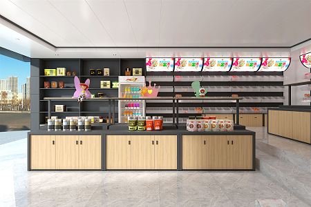 Modern Candy Store 3d model