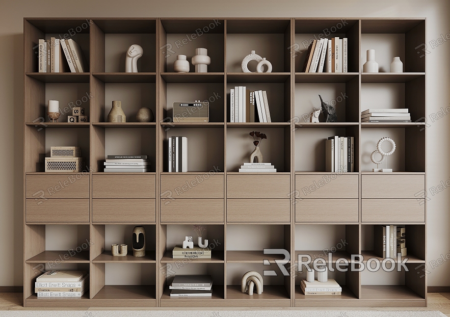 Modern Bookcase Bookshelf model