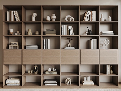 Modern Bookcase Bookshelf model