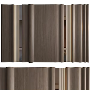 Modern background wall 3d model