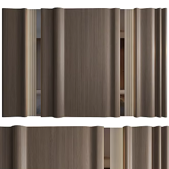Modern background wall 3d model