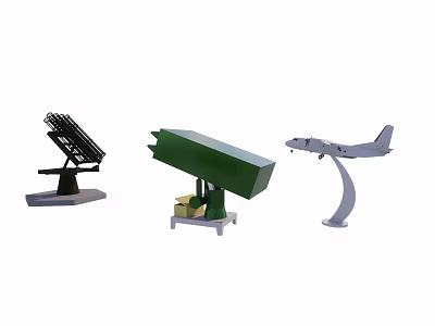 modern aircraft weather modification rocket 3d model