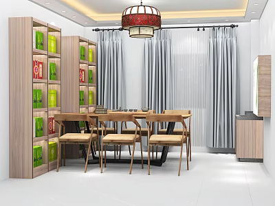 Modern Tea Shop Tea Box 3d model