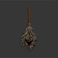Traditional Handmade Broom As Essential Household Item With Wooden Handle And Natural Bristles