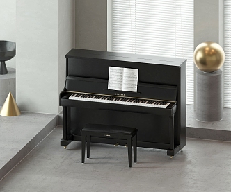 Modern Piano 3d model