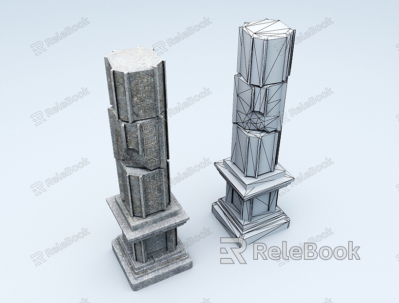 Column Stone Column Stigma Column model