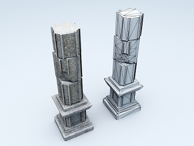 Column Stone Column Stigma Column model