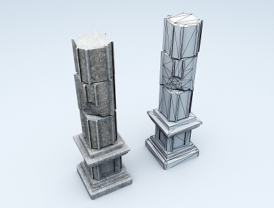 Column Stone Column Stigma Column 3d model