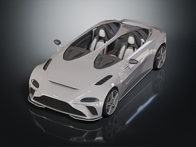 Modern sports car Aston Martin 3d model