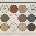 Modern clock wall clock 3d model