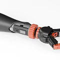 Industrial Mechanical Arm With Black Red Gripper Mechanism And Connection Joints