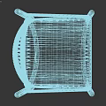 Modern Leisure Chair With Black Frame Woven Backrest And Light Gray Seat
