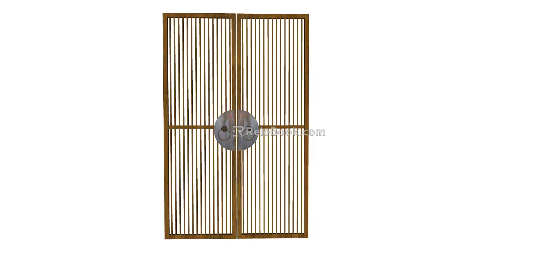 New Chinese Double Door 3d model