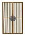 New Chinese Double Door 3d model