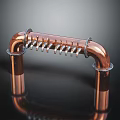 Durable Copper Plumbing Hardware Pipe Fittings Featuring Elbow Joint And Multiple Connections