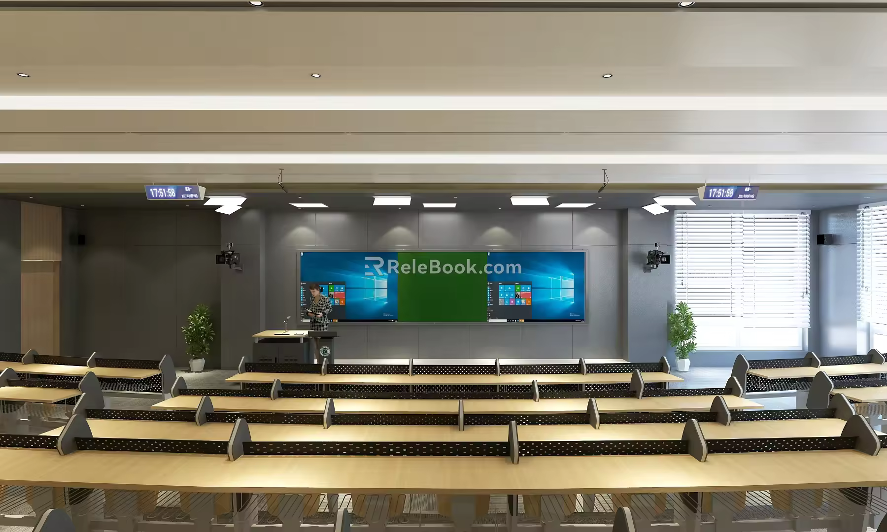 Modern Classroom Recording and Broadcasting Classroom Effect Change 3d model
