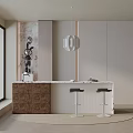 Modern dining table 3d model