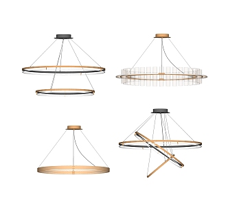 Modern chandelier combination art chandelier 3d model