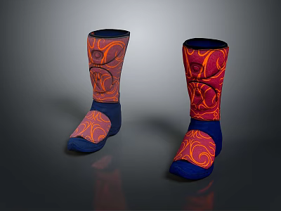 Cotton Shoes Warm Shoes Cold-proof Shoes Realistic 3d model Cotton Shoes Warm Shoes Cold-proof Shoes Realistic 3d model