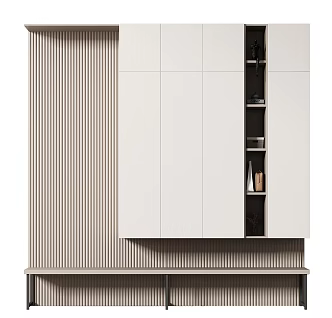 Modern shoe cabinet 3d model