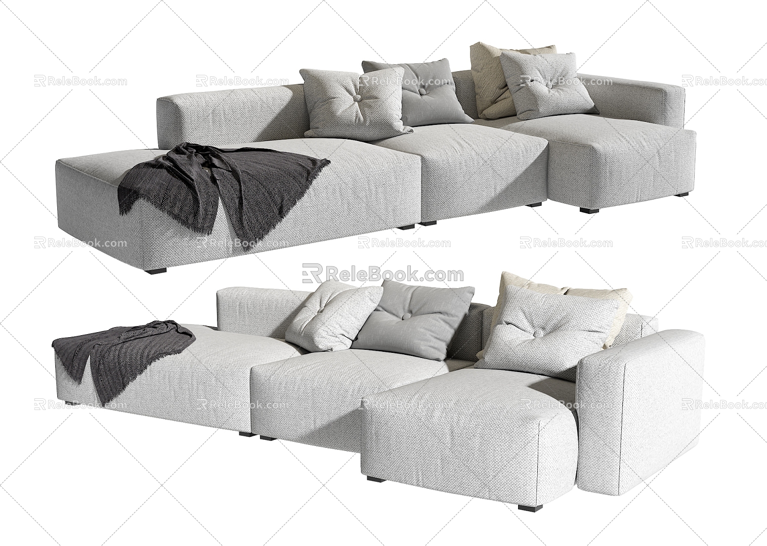 Modern Multiplayer Sofa 3d model