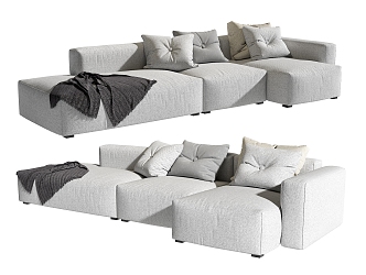 Modern Multiplayer Sofa 3d model