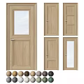 Wooden Hinged Doors With Glass Panels Multiple Designs And Color Choices
