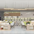 Book Art Inspired Library Interior With Bookshelves And Seating Areas