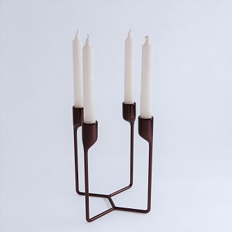 Modern candles 3d model