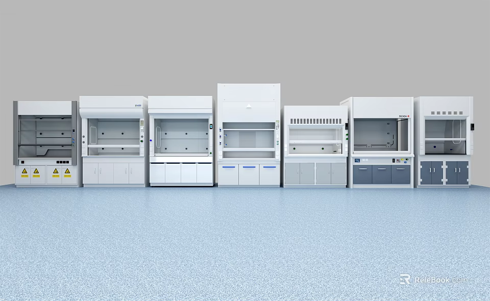 Medical Equipment Laboratory Fume Hoods With Various Models And Efficient Ventilation Systems 3d model 