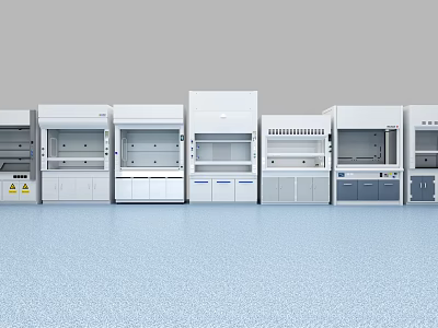 Medical Equipment Laboratory Fume Hoods With Various Models And Efficient Ventilation Systems 3d model