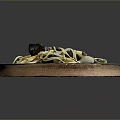 Tasty Seafood Spaghetti With Mussels Clams On Blue Plate And Savory Sauce