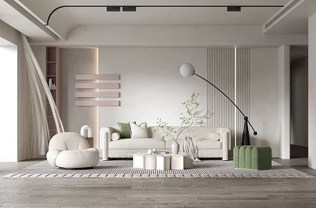 The Silent Living Room 3d model