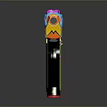 Colorful Water Gun With Bright Orange Blue Green And Cartoon Pattern For Kids