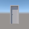 Modern Swing Door With Glass Panel For Contemporary Home Interior Design