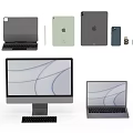 Modern computer Apple series electronic products 3d model