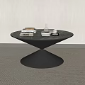 Round coffee table 3d model