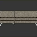 Modern Light Brown L Shaped Sofa With Metal Legs And Comfortable Design