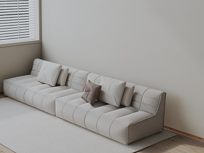 Modern three-seat sofa model