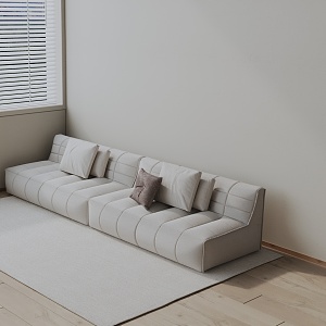 Three-seat sofa 3d model