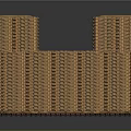 Brown Woven Storage Basket With Intricate Texture For Home Organization