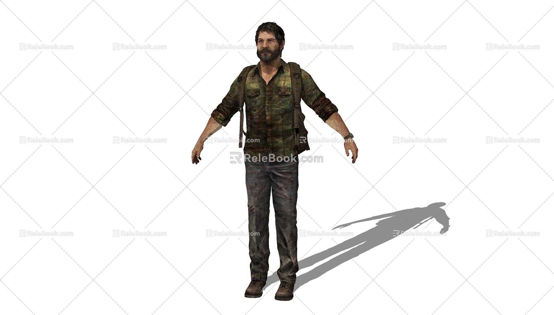 Modern game character the last survivor Joel 3d model