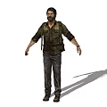 Modern game character the last survivor Joel 3d model