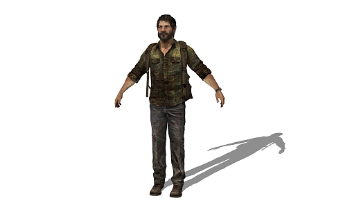 Modern game character the last survivor Joel 3d model