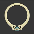Elegant Gold Ring With Square Turquoise Gemstone And Small Diamond Accents