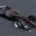 McLaren Racing Car With Futuristic Aerodynamic Design