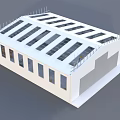 Modern Airport Terminal Building With Glass Roof And Multiple Windows Design